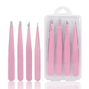 <span class=keywords><strong>Pinzas</strong></span> inclinadas de acero inoxidable con logotipo personalizado de alta calidad, las mejores <span class=keywords><strong>pinzas</strong></span> para cejas y pestañas - Product Image 1