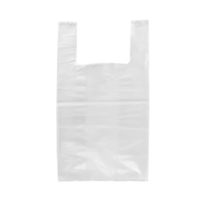 Bolsa de plástico transparente para camisetas de supermercado, bolsas de plástico HDPE biodegradables con logotipo propio - Product Image 1
