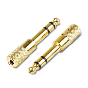 Adaptateur Audio 6.5mm à 3.5mm, connecteur de microphone mâle à femelle pour amplificateur de guitare, haut-parleur, casque, micro - Product Image 4