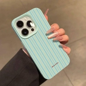 Coque de téléphone en TPU à rayures fraîches pour Apple pour <span class=keywords><strong>iPhone</strong></span> 17Pro Max 16/15Pro 12/<span class=keywords><strong>11</strong></span> XR avec grand trou et poignée inclus - Product Image 3