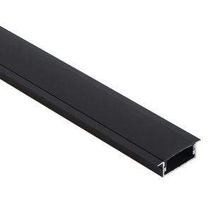 Profilo in Alluminio Anodizzato Nero 6063 T5 Premium per Strisce LED Flessibili, Montaggio a Incasso per Pareti e Soffitti - Product Image 1