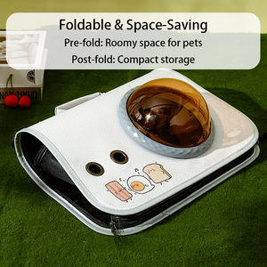 กระเป๋าเดินทางสำหรับสัตว์เลี้ยงแบบโปร่งใส ดีไซน์หรูหรา ระบายอากาศได้ดี เหมาะสำหรับนักบินอวกาศ ใช้ได้กับสุนัขและแมว - Product Image 5