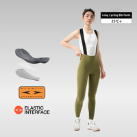 Cuissardes de cyclisme sur route sans coutures personnalisées pour femmes, respirantes, anti-UV, en tissu élastique, longues, à évacuation de l'humidité