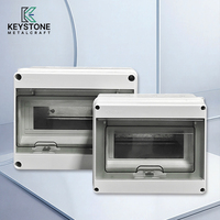 Boîtiers ABS IP65, boîte de jonction rectangulaire murale avec fonction de commutation pour la transmission d'énergie électrique