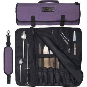 Bolsa enrollable para cuchillos de chef, informal, con 10 ranuras, multiusos, organizador de cuchillos, muestra gratuita. - Product Image 1