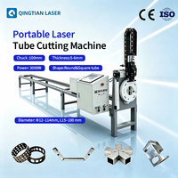 Máquina de Corte Láser de Fibra CNC de 3000W, Tipo Abierto, Mandril de 120mm, 4 Ejes, Alta Precisión para Metal, Cortadora de Tubos Pequeños de 6m
