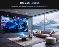 Proyector Flixtone D10S Compatible con 4K con Chip V660, Enfoque Automático MEMC, 4000 Lúmenes ANSI, Proyector 1080P