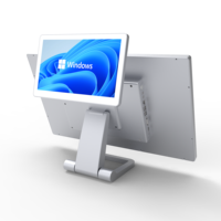 Systèmes de point de vente (PDV) Windows à double écran tactile N100, processeur Intel I5, 16 Go de RAM, matériel de paiement efficace pour caisse enregistreuse PDV