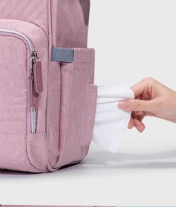 Customizable Color Large Baby Diaper Bottle Bag <strong>Medium</strong> Size Solid Polyester Mommy <strong>Backpack</strong> with 'Daddy Mummy' Logo Custom Logo - Product Image 2