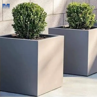 Plateau de rempotage mur flottant moules en métal en acier corten grands pour jardinières intelligentes extérieures pot d'arrosage automatique de plante en lévitation