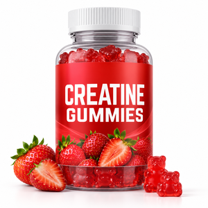 Gummies de créatine à la fraise, complément nutritionnel sportif, soutien énergétique, formule personnalisée, usine OEM ODM - Product Image 1