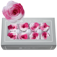 Nouvelle Collection 2026 : Têtes de Roses Éternelles Style Bohème (8 Têtes, 4-5cm) – Vente en Gros Direct Usine pour Décoration de Mariage