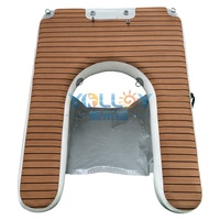 Yacht gonflable flottant Yolloy, jet ski, Seabob, ponton double paroi en PVC, capacité 100-500 kg, 5-10 passagers