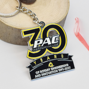 Wholesale Custom Brand Company Logo Letter Enamel Zinc Alloy Keychain Metal Keychain