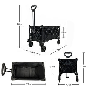 รถเข็น600D อ๊อกซฟอร์ดสารพัดประโยชน์พับได้สำหรับตั้งแคมป์ขนาดเล็กความจุสูง - Product Image 4