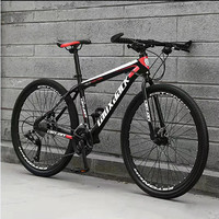 Vélo de montagne à cadre en acier haute vitesse personnalisable, 21 vitesses, freins à disque, roues de 26/29 pouces, modèle SH-MTB Explore