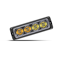 Nouveau étanche IP67 4W LED camion lumière latérale ambre rouge blanc stroboscopique avertissement clignotant feux de signalisation 12V-24V