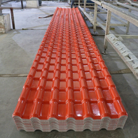 Tuiles de toiture synthétiques en plastique ASA UPVC PVC, imperméables, ignifuges B1, de type Roma espagnol