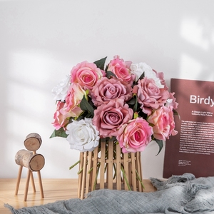 Mw03336 Nhân Tạo Hoa Hồng Nhung Hoa Ngắn Thân Cây Trang Trí Đám Cưới Hoa & Vòng Hoa Đẹp Tăng Chi Nhánh - Product Image 4