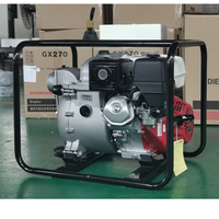 Pompe à eau en alliage d'aluminium DONGQING DQ80WTB-3G de 3 pouces à moteur essence pour contrôle des inondations et drainage urbain, démarrage manuel/électrique
