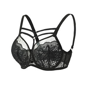 Soutien-gorge d'été grande taille respirant à motif floral gothique avec maintien pour <span class=keywords><strong>poitrine</strong></span> généreuse et dentelle ultra-fine pour femme - Product Image 5