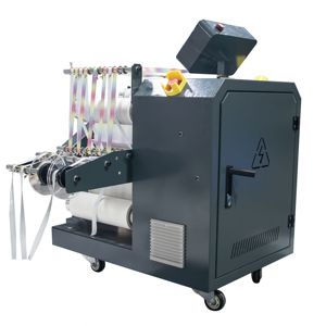 Máquina de sublimación semiautomática de 220 V de fábrica china, prensa de calor rotativa para cintas pequeñas y cordones - Product Image 2