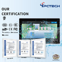Ipctech intégré/montage mural écran tactile industriel PC Android/linux/win10 11 tout en un ordinateur avec J1900/J6412 /i3/i5/i7