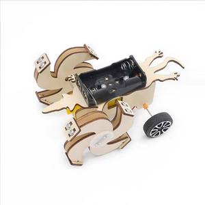 Lanzador de bolas robótico, brazo <span class=keywords><strong>tirador</strong></span>, Kit de construcción eléctrico, juguete de Ciencia de vástago DIY para niños - Product Image 4