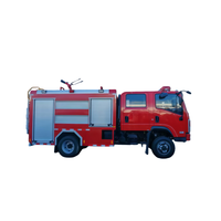 Truk Pemadam Kebakaran Off-Road Kecil Jiayun Diesel Pumper 251-350HP 4X4 Baru dengan Tangki Air 3001-5000L
