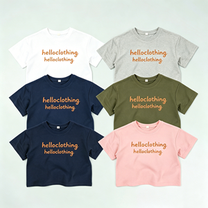 Nueva Camiseta de Verano con Estampado de Letras, Holgada, de Manga Corta, Estilo Coreano, Moderna, para Niños y Niñas - Product Image 5