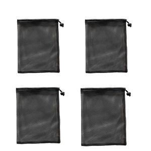 Portable Mesh Fabric <b>Bag</b> 24x32cm OEM ODM Nylon <b>Cord</b> Mesh <b>Bag</b> Durable Transparent Pouch Use for Daily Supplies Cosmetics Perfume - Product Image 3