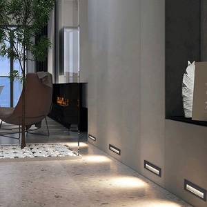 Lampes <span class=keywords><strong>LED</strong></span> d'escalier OEM personnalisées éclairage de <span class=keywords><strong>rampe</strong></span> de marchepied monté en surface lampes murales en aluminium moderne IP65 lumières de marchepied extérieur - Product Image 6