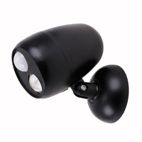 Lampe de nuit à piles sèches 180 degrés COB LED PIR activée par le mouvement Spot Sensor Cabinet Lamp Night Light