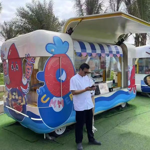 Hot Dog China Food Truck Franquicia Remolque Shawama Mobile Food Truck Street Fast Food Carriage Type Food Truck Instalación completa - Product Image 2