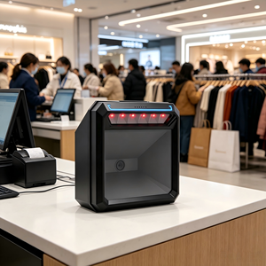 DiligenCe Freihändiger Tragbarer Langstrecken-2D-Plattform-Barcodeleser Omnidirektionaler Desktop-Handscanner 1D 2D Android USB-Scanner - Product Image 3
