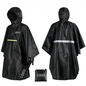 Poncho Impermeable Portátil Personalizado con Capucha y Franja Reflectante, Ligero y Plegable, para Viajes al Aire Libre - Product Image 1