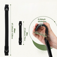 Sangle élastique réglable en nylon antidérapante à double griffe pour couvercle de poubelle, anti-animaux et anti-vent