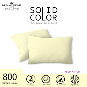 Taie d'oreiller de couleur unie 2pcs Design élégant, durable et facile d'entretien pour un confort et un style quotidiens - Product Image 3