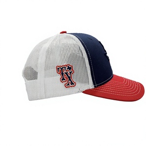 Casquette Trucker Réglable à Broderie 3D, Dos en Maille Blanche, Bicolore, Style Décontracté Américain, Fabriquée au Vietnam, Qualité Supérieure - Product Image 4