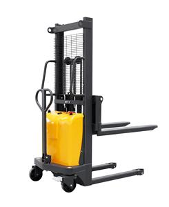 Venta al por mayor de fábrica, equipo de manipulación de materiales, 1 tonelada, 3m, apilador automático semieléctrico, carretilla elevadora, apilador manual - Product Image 1