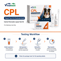 Kit de test rapide de la lipase pancréatique canine CPL pour le dépistage de la pancréatite chez le chien (sérum/plasma)