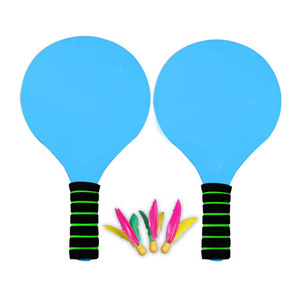 Jazzminton <strong>Paddle</strong> <strong>Ball</strong> <strong>Game</strong> <strong>with</strong> Carry Bag - Indoor Outdoor Toy - Play at the Beach Tennis Racket <strong>Ball</strong> Set Feather <strong>Paddle</strong> <strong>Games</strong> - Product Image 2