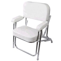 Tianximontage — chaise de pont pliable Premium à 8 jambes, avec cadre en acier inoxydable 304, matériel de Marine