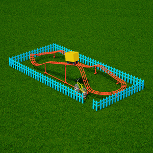 Montaña Rusa <span class=keywords><strong>de</strong></span> Acero Económica para Niños, Parque <span class=keywords><strong>de</strong></span> Diversiones Comercial, Jardín, Patio Trasero, Entretenimiento Familiar - Product Image 6