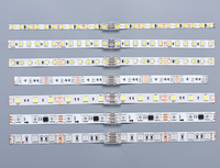 Bande lumineuse COB 10-en-1 Connecteur universel sans soudure Bande de transparence PC pour dénuder les connecteurs de zones sombres