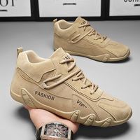 Chaussures décontractées d'automne pour hommes, en cuir de haute qualité, imperméables, antidérapantes, résistantes à l'usure, pour le travail, le sport, la randonnée, avec doublure épaisse