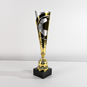Сияющий, оптовая продажа, Золотой Серебряный спортивный трофей, футбольный дизайн, вдохновленный дизайном для празднования чемпионата, футбольных выставок, подарков - Product Image 4