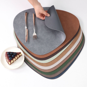 Không thấm nước Faux da bò Pet placemat bảng Mat hai mặt pad Non-Slip placemat có thể giặt Bát Coaster - Product Image 3