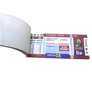 Security strip hot foil melt hologram gift coupon concert ticket security paper printing