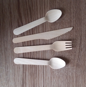 Bán Buôn Dùng Một Lần Bạch Dương Nĩa Gỗ/Muỗng/Dao - Product Image 2
